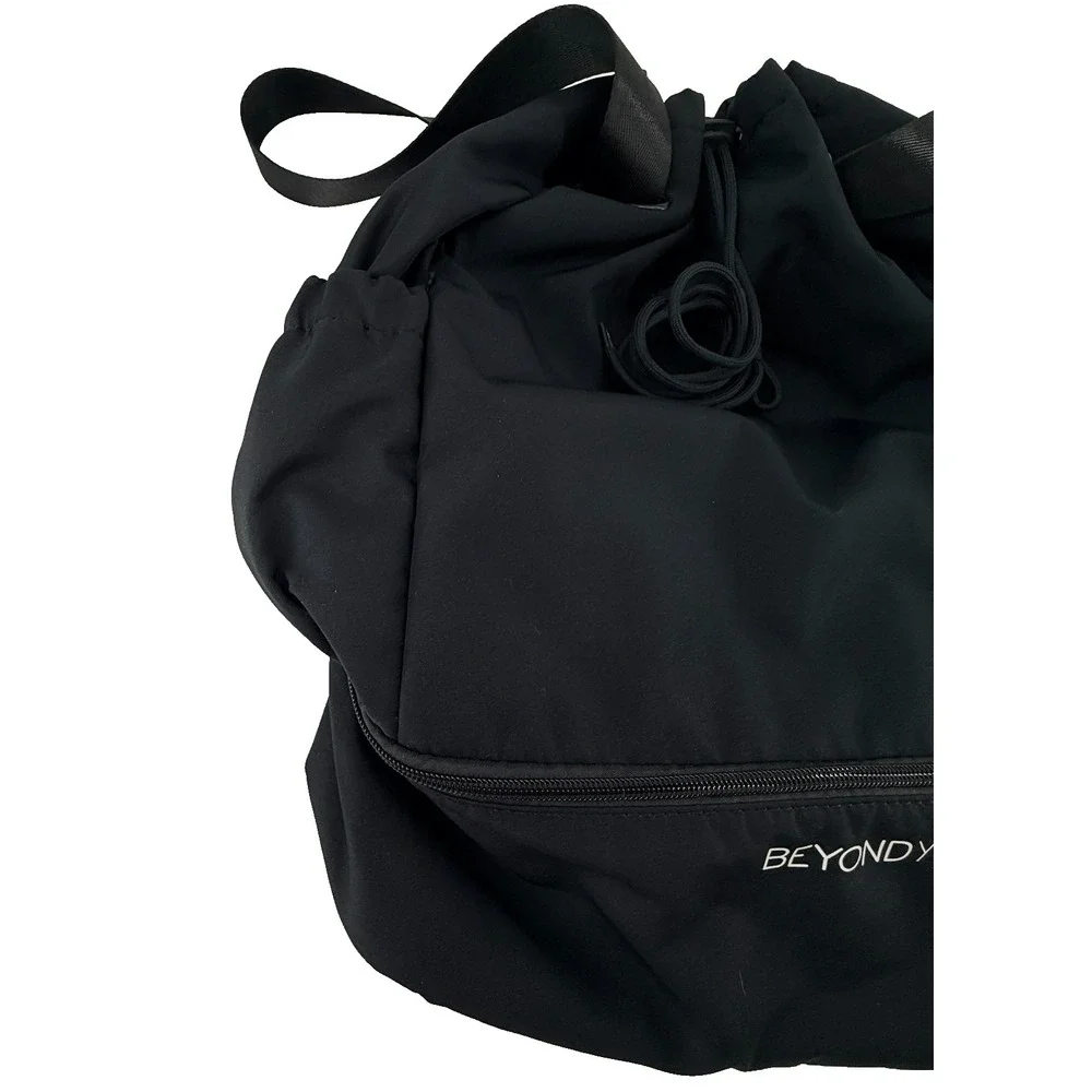 Beyond Yoga Backpack Black Drawstring Gym Yoga Bag Travel‎ Athlete Multi Pocket
